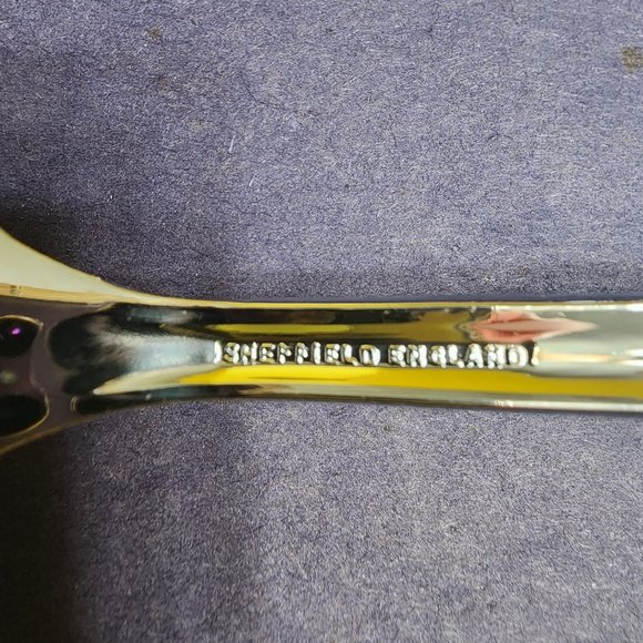 2-piece Vintage servers with ceramic handles - never used, Prill Sheffield Eng - Picture 4 of 8